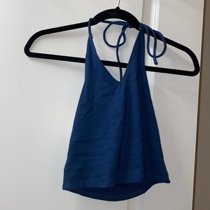Urban Outfitters Blue halter top that ties